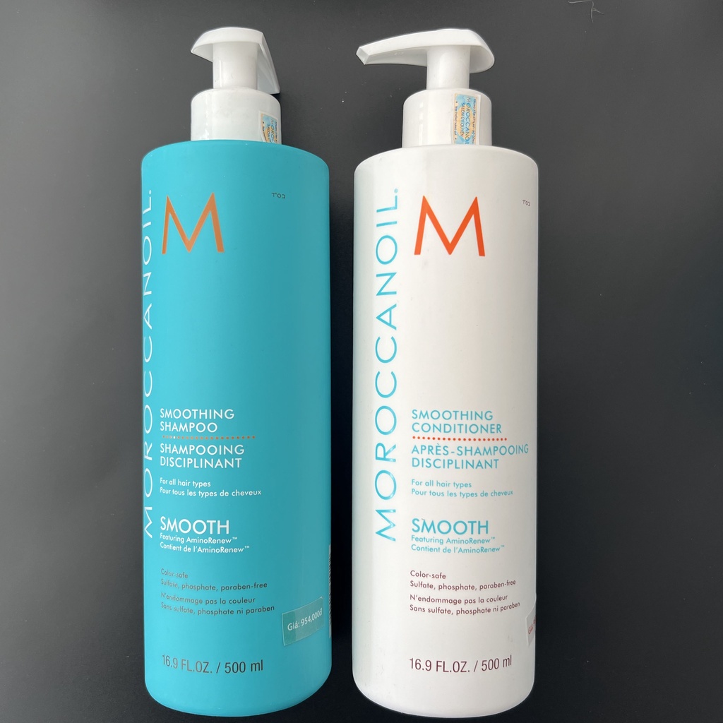 Cặp Dầu gội Xả Moroccanoil Smooth chính hãng đầy đủ tem nhãn