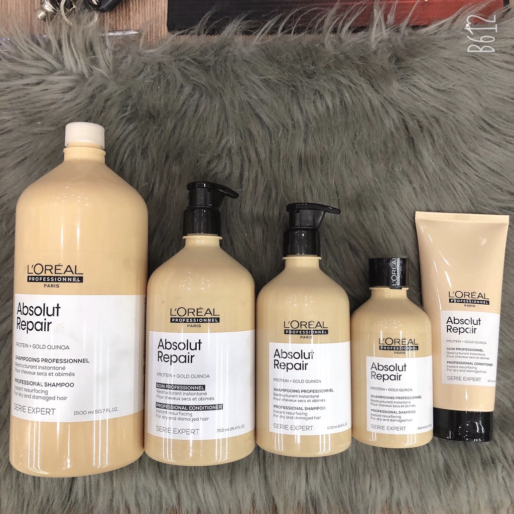 [Mẫu Mới] Dầu gội Loreal Serie Expert Absolut Repair Gold 