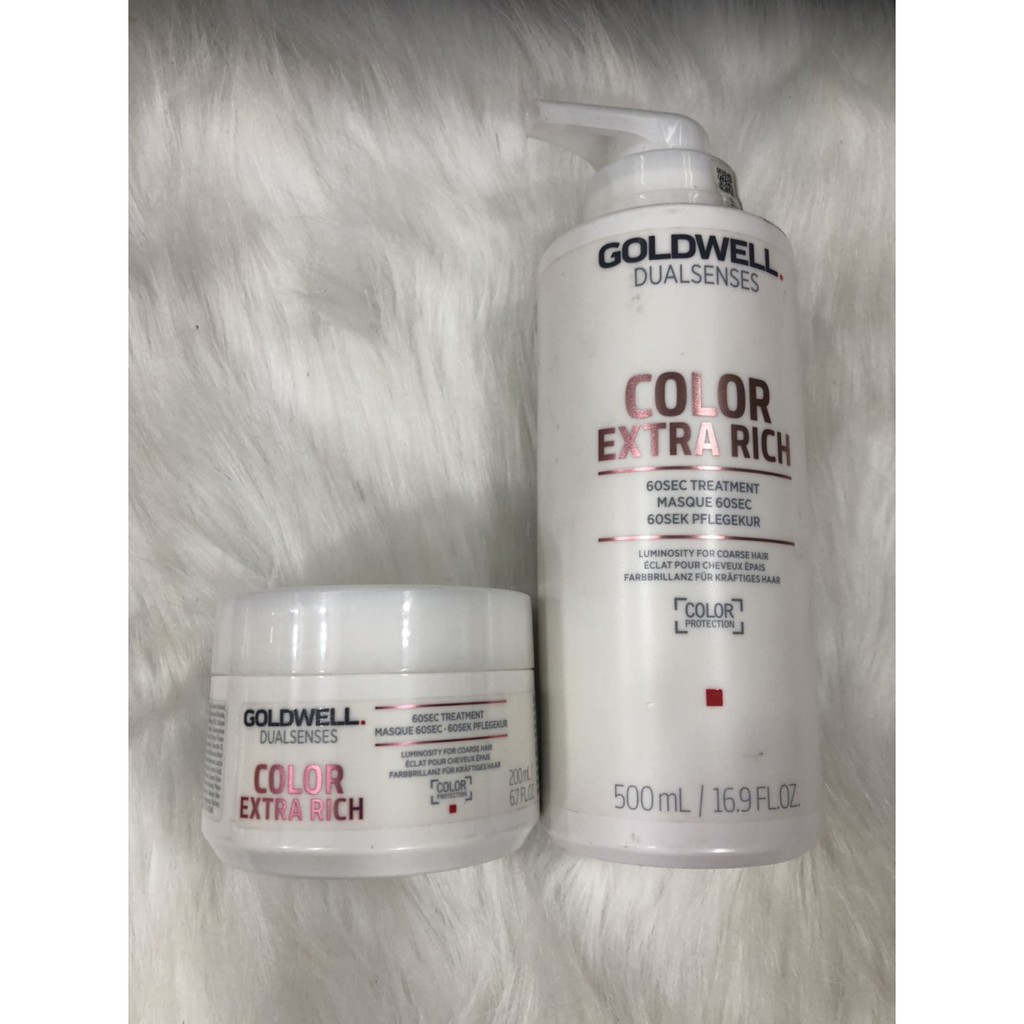 Mặt nạ tóc Goldwell Dualsenses Color Extra Rich 60s chính hãng đầy đủ tem nhãn