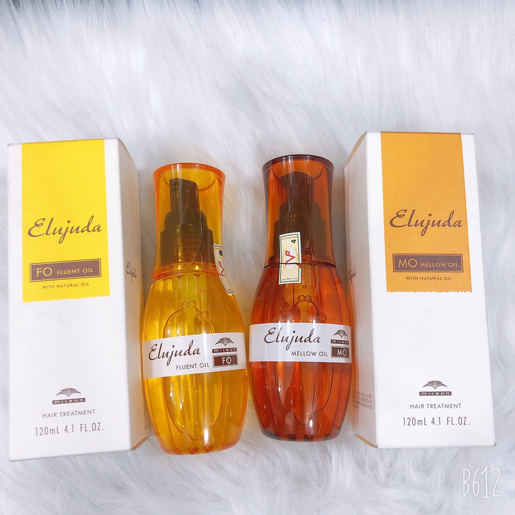 Tinh dầu Milbon Elujuda Fo ( vàng chanh ) cho tóc mảnh – thơm mùi kẹo chanh ngọt dịu.