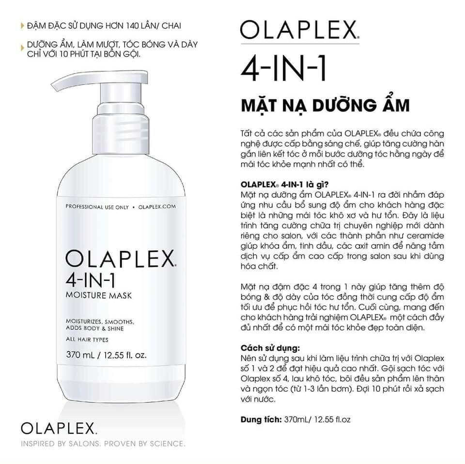[Mẫu Mới] Mặt nạ cấp ẩm Olaplex 4 in1 