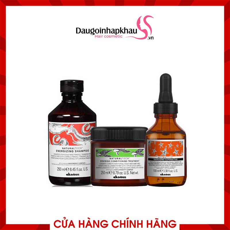 Combo Davines Energiring Gội Xả Tinh Chất Chống Rụng Và Mọc Tóc 