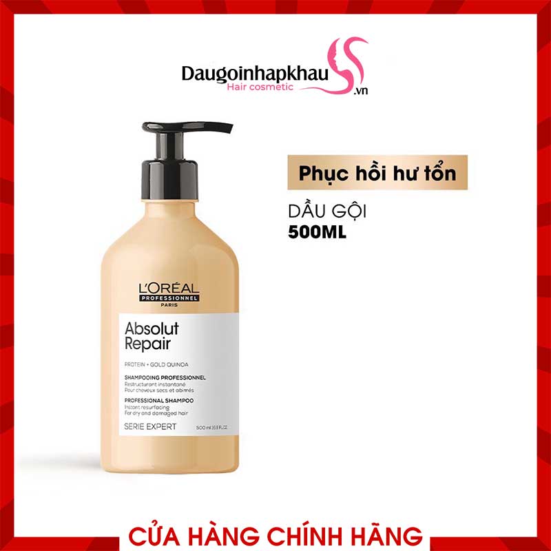 Dầu gội Loreal Serie Expert Absolut Repair Gold 