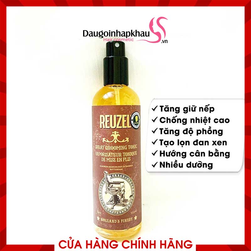 Xịt tạo phồng, Dưỡng tóc Reuzel Spray Grooming Tonic 100ml/355ml