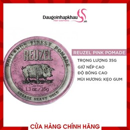 Sáp Vuốt Tóc Reuzel Pink Pomade Grease Heavy Hold