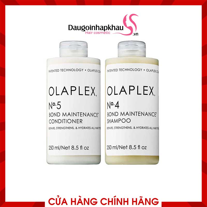 Dầu Gội Xả Olaplex No.4 và No.5 Phục Hồi Tóc Hư Tổn Dầu Gội Xả Olaplex No.4 và No.5 Phục Hồi Tóc Hư Tổn