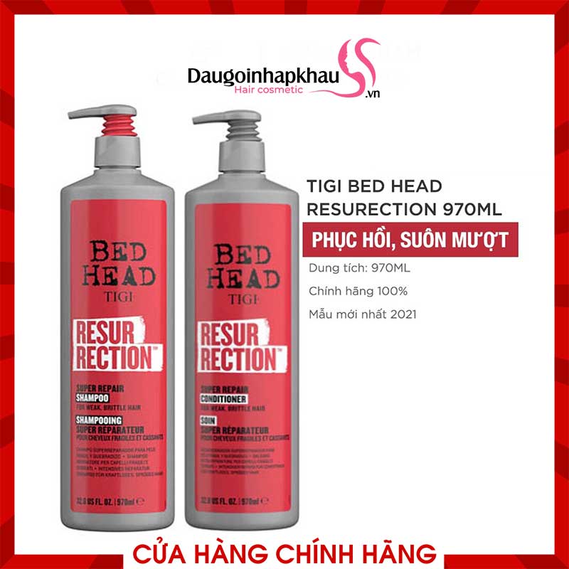 Dầu Gội Xả TiGi Đỏ Số 3 Phục Hồi Tóc Hư Tổn  Dầu Gội Xả TiGi Đỏ Số 3 Phục Hồi Tóc Hư Tổn