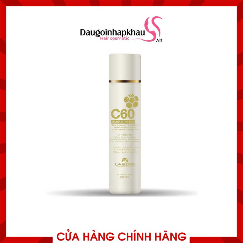Hấp Dầu Labios C60 Masque Deluxe Phục Hồi Tóc Hư Tổn  Hấp Dầu Labios C60 Masque Deluxe Phục Hồi Tóc Hư Tổn