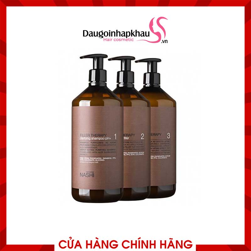 Bộ 3 Sản Phẩm Phục Hồi Tóc Hư Tổn Nặng Nashi Phyto Repair