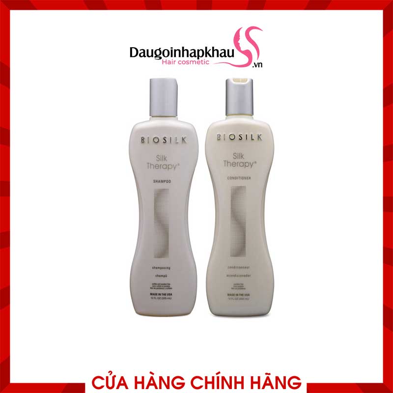 Dầu Gội Xả Biosilk Silk Therapy Giúp Tóc Bóng Mượt 