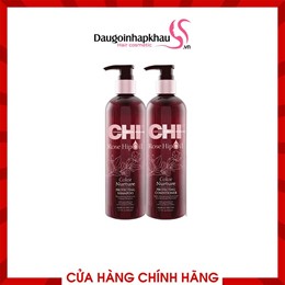 Dầu Gội Xả CHI Rose HIPOIL Color Nurture Protecting 340ml/739ml