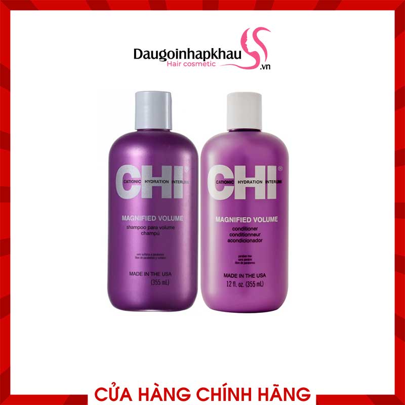 Dầu Gội Xả CHI Magnified Volume Tăng Phồng 355ml/946ml