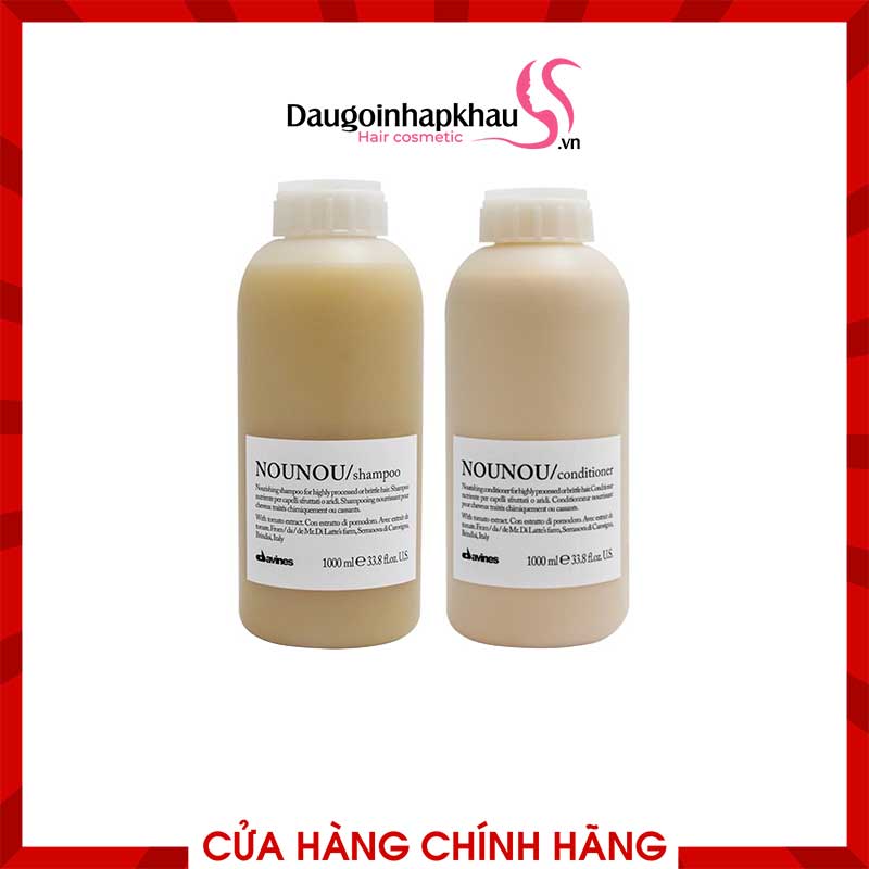 Dầu Gội Xả Davines Nounou Phục Hồi Tóc Hư Tổn