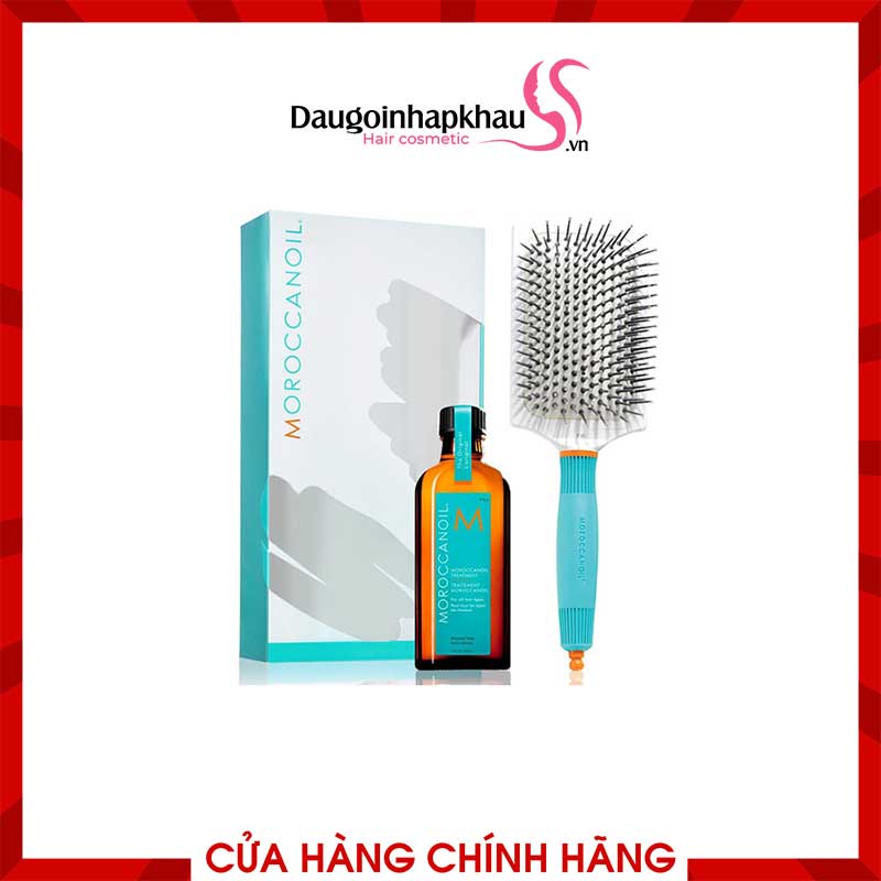 Combo Tinh Dầu Dưỡng Tóc Moroccanoil 100ml + Lược Moroccanoil Combo Tinh Dầu Dưỡng Tóc Moroccanoil 100ml + Lược Moroccanoil