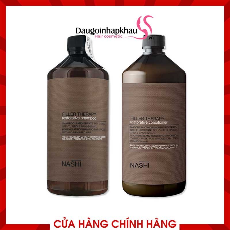 Cặp Gội Xả Nashi Filler Dành Cho Tóc Khô Xơ Hư Tổn Cặp Gội Xả Nashi Filler Dành Cho Tóc Khô Xơ Hư Tổn