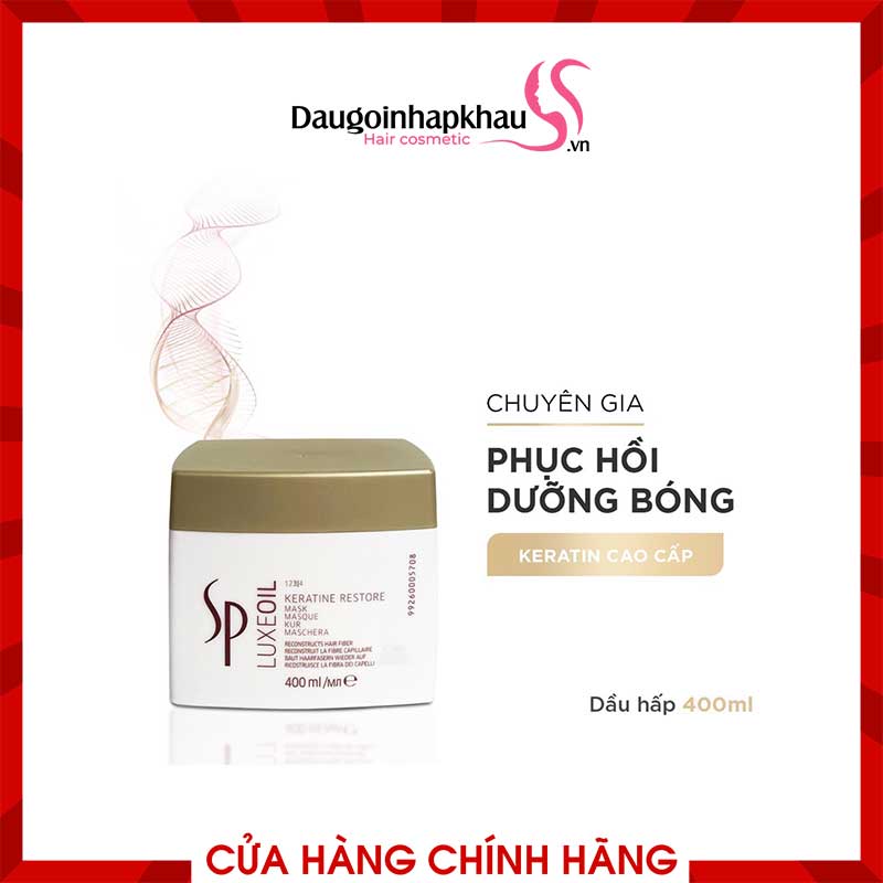 Dầu Hấp SP Luxe Oil Keratin Siêu Phục Hồi 150ml/400ml Dầu Hấp SP Luxe Oil Keratin Siêu Phục Hồi 150ml/400ml