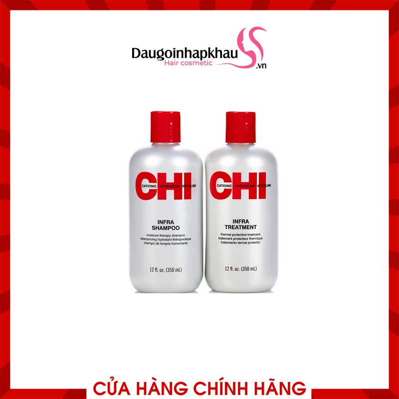 Dầu Gội Xả CHI Infra Dưỡng Ẩm Phục Hồi Tóc Hư Tổn