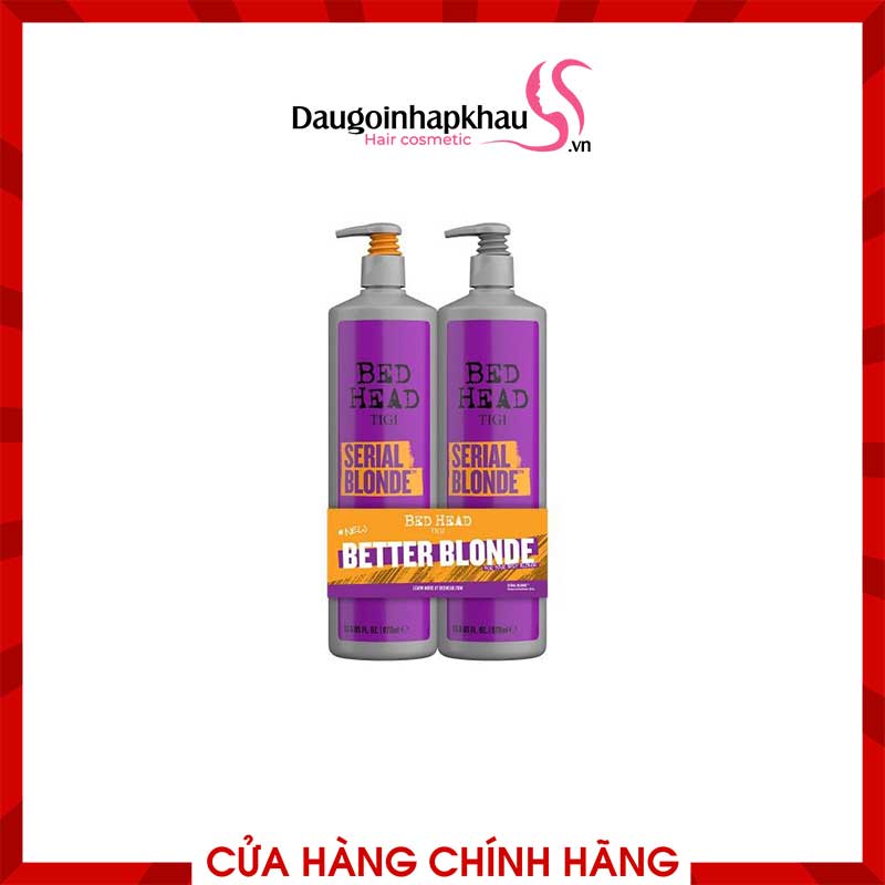 Cặp Gội Xả Tigi Bed Head Dumb Blonde  Cặp Gội Xả Tigi Bed Head Dumb Blonde