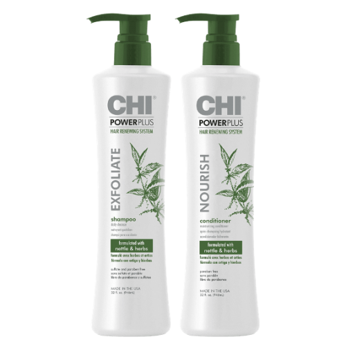 Dầu Gội Xả CHI Power Plus Exfoliate Chống Rụng Và Mọc Tóc Dầu Gội Xả CHI Power Plus Exfoliate Chống Rụng Và Mọc Tóc