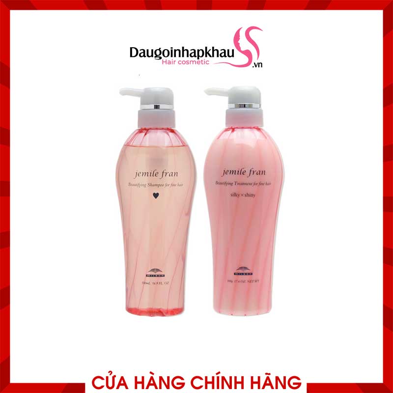 Dầu Gội Xả Milbon Jemile Fran  Heart Phục Hồi Tóc Hư Tổn Dầu Gội Xả Milbon Jemile Fran  Heart Phục Hồi Tóc Hư Tổn
