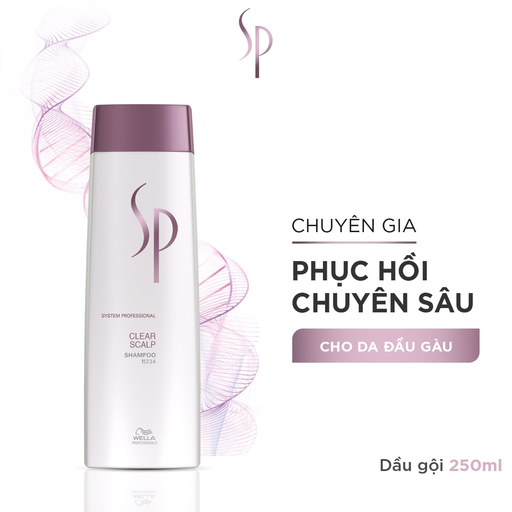 Dầu Gội SP Wella Clear Scalp Trị Gàu Cân Bằng Độ Ẩm 250ml/1000ml Dầu Gội SP Wella Clear Scalp Trị Gàu Cân Bằng Độ Ẩm 250ml/1000ml
