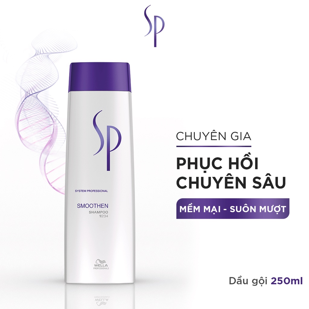Dầu Gội SP Wella Smoothen Siêu Mềm Mượt 250ml/1000ml Dầu Gội SP Wella Smoothen Siêu Mềm Mượt 250ml/1000ml