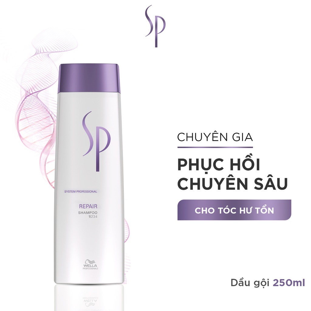Dầu Gội Phục Hồi Tóc Hư Tổn Sp Wella Repair 250ml/1000ml Dầu Gội Phục Hồi Tóc Hư Tổn Sp Wella Repair 250ml/1000ml