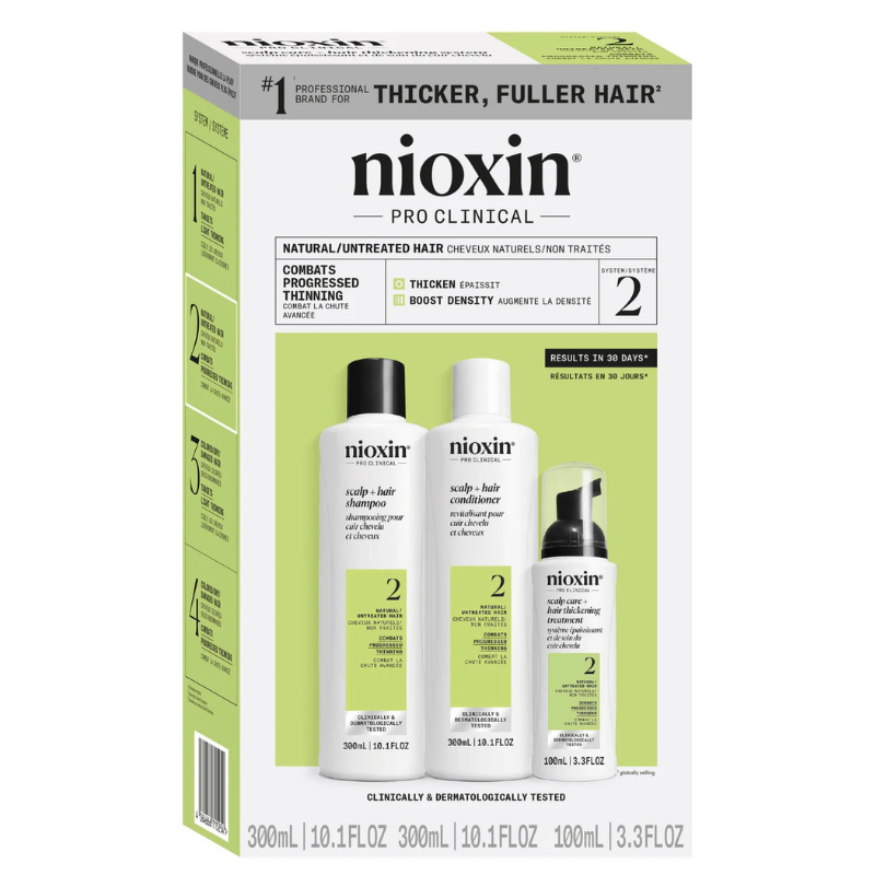 Combo Dầu Gội Xả Và Tinh Chất Nioxin 2 Chống Rụng Kích Thích Mọc Tóc