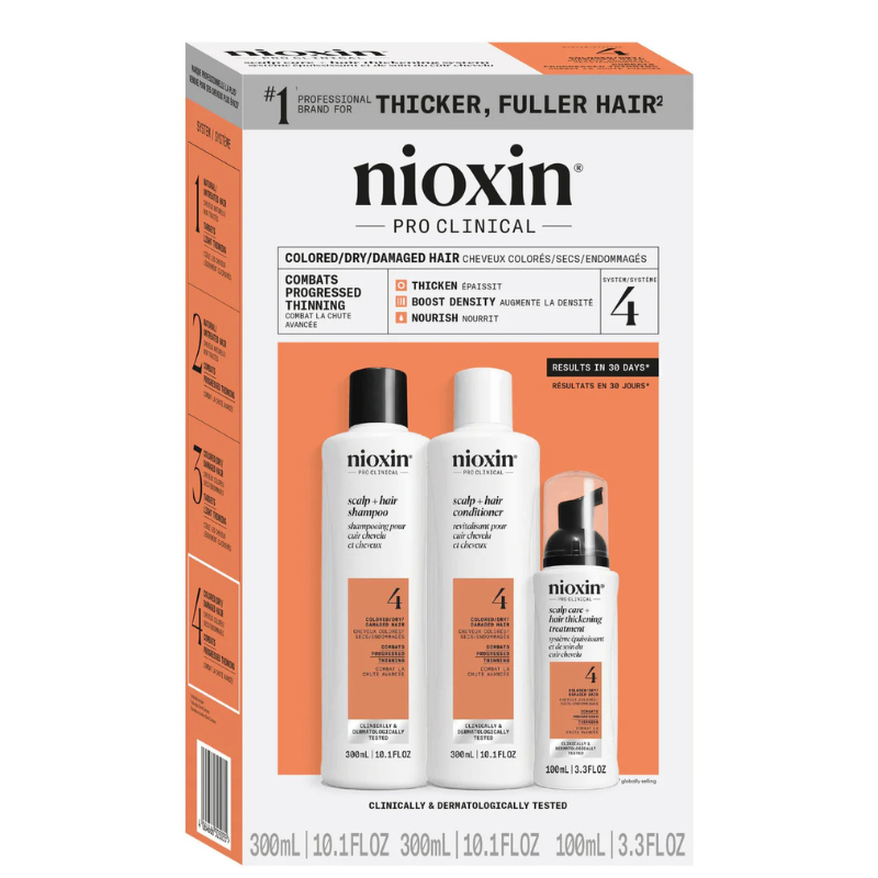 Combo Dầu Gội Xả Và Tinh Chất Nioxin 4 Chống Rụng Kích Thích Mọc Tóc